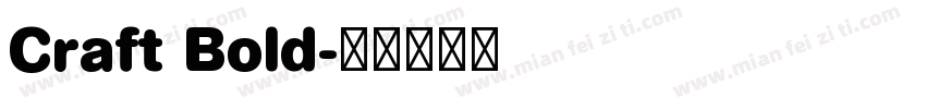 Craft Bold字体转换